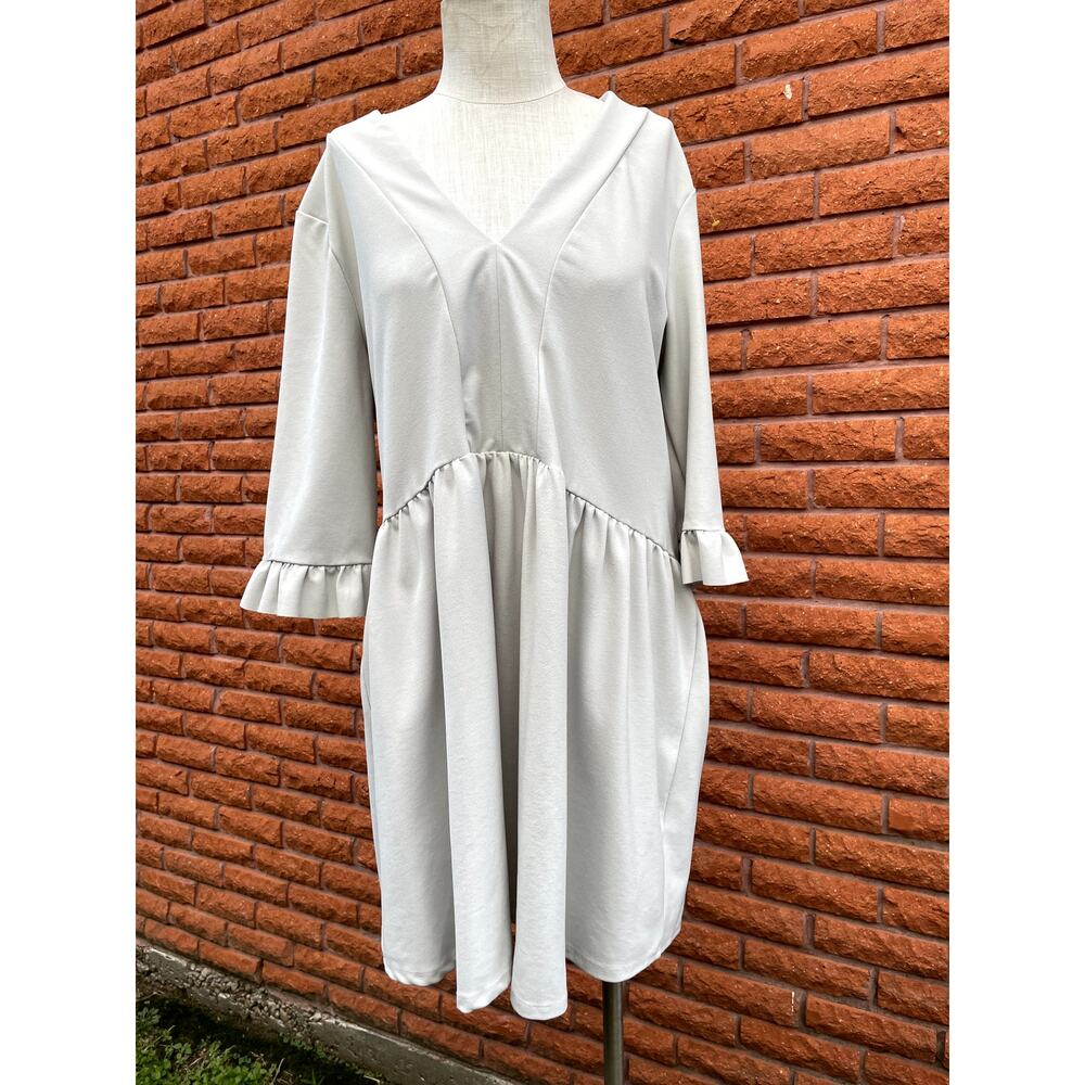 Asos curve grey ruffle dress size 20
